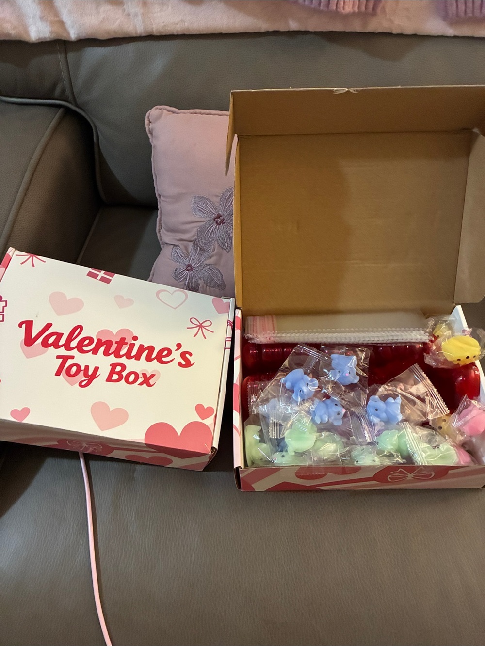 Valentine's Toy Box Assorted Pastel Squeeze Toys